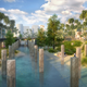 Illustration for article titled A City In Taiwan Is Demolishing an Old Mall and Turning Its Parking Lot Into a Lagoon
